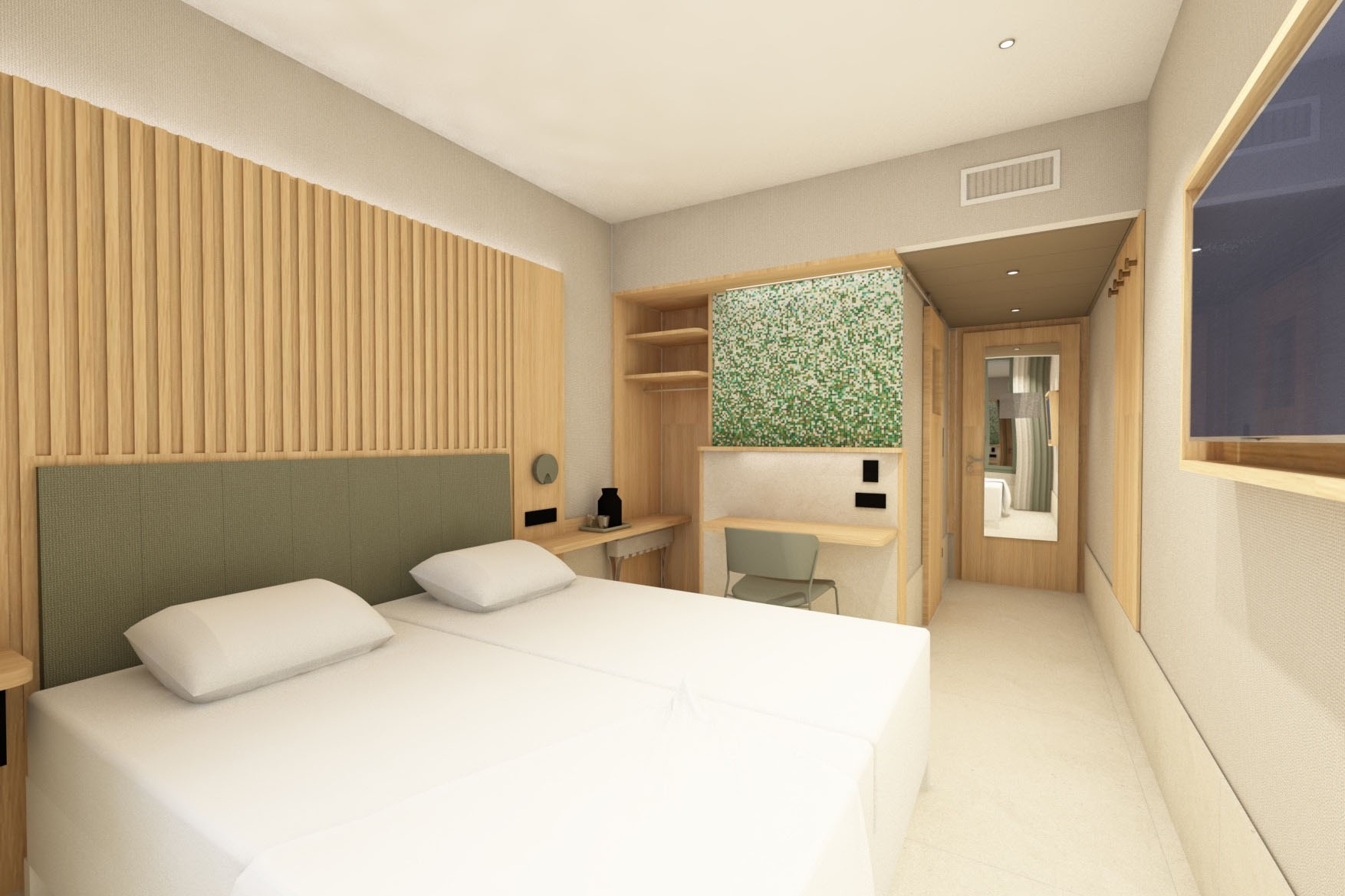 Hotel Le Square Genève chambre twin